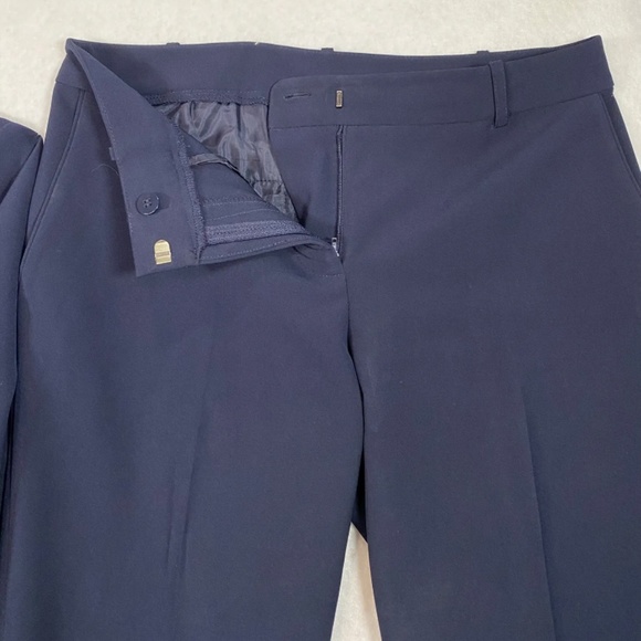 TAHARI Arthur S. Levine Women's Pant Suit Size 4 Jacket and Pant Navy Blue - Picture 5 of 6